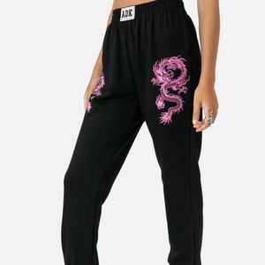 Adika Pink Dragon Sweatpants